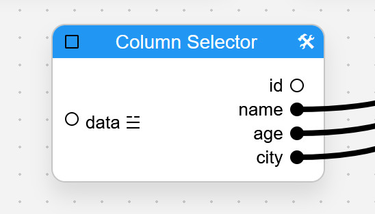 Multiple data output nodes